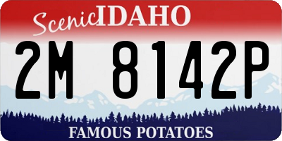 ID license plate 2M8142P