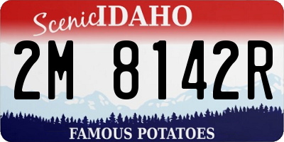 ID license plate 2M8142R
