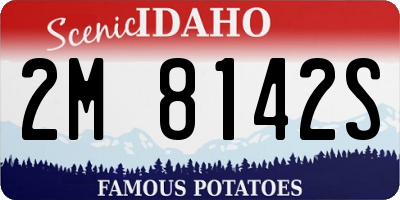ID license plate 2M8142S