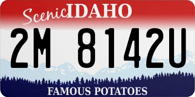 ID license plate 2M8142U