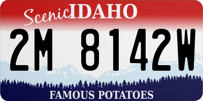 ID license plate 2M8142W