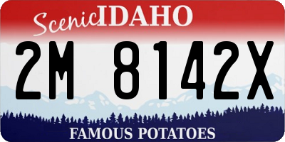 ID license plate 2M8142X