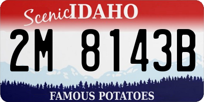 ID license plate 2M8143B