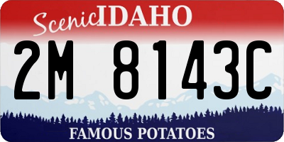ID license plate 2M8143C
