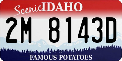 ID license plate 2M8143D