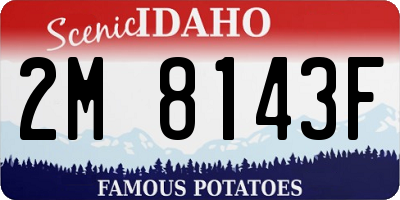 ID license plate 2M8143F