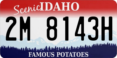 ID license plate 2M8143H