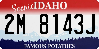 ID license plate 2M8143J