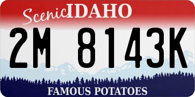 ID license plate 2M8143K