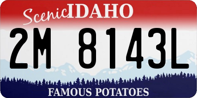 ID license plate 2M8143L