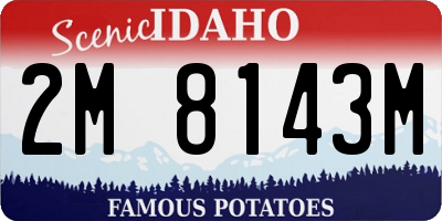 ID license plate 2M8143M