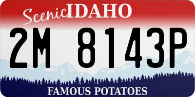 ID license plate 2M8143P