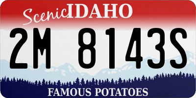 ID license plate 2M8143S