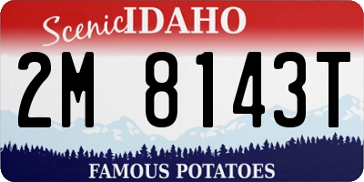 ID license plate 2M8143T