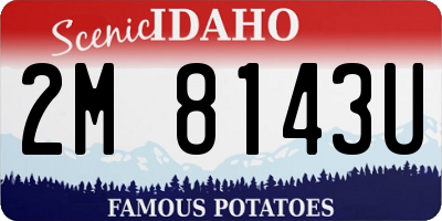 ID license plate 2M8143U