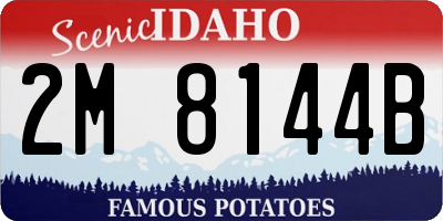 ID license plate 2M8144B