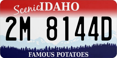 ID license plate 2M8144D