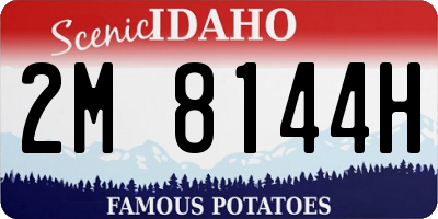 ID license plate 2M8144H