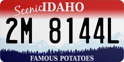 ID license plate 2M8144L