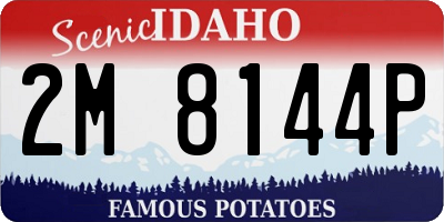 ID license plate 2M8144P