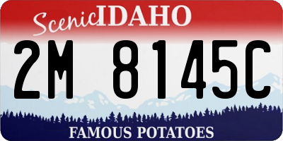 ID license plate 2M8145C