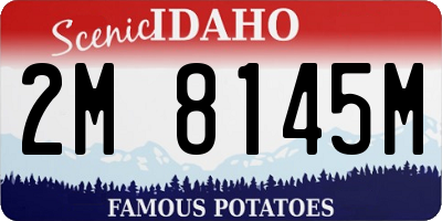 ID license plate 2M8145M