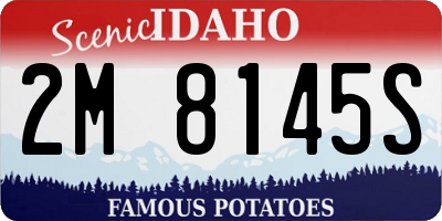 ID license plate 2M8145S