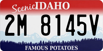 ID license plate 2M8145V
