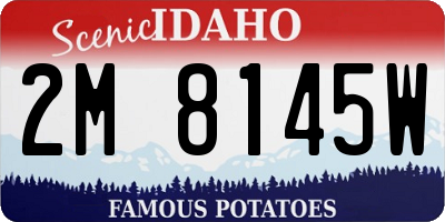ID license plate 2M8145W