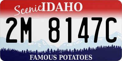 ID license plate 2M8147C