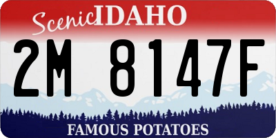 ID license plate 2M8147F