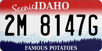 ID license plate 2M8147G