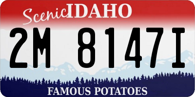 ID license plate 2M8147I