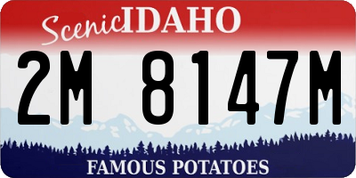 ID license plate 2M8147M