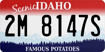 ID license plate 2M8147S