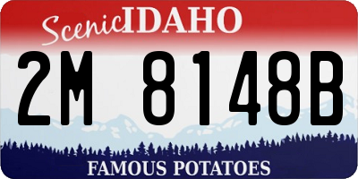 ID license plate 2M8148B
