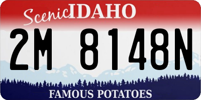 ID license plate 2M8148N