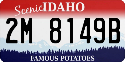 ID license plate 2M8149B