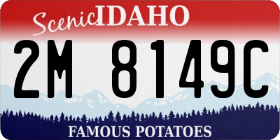 ID license plate 2M8149C