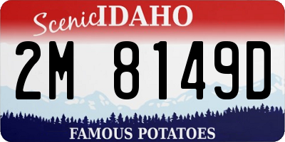 ID license plate 2M8149D