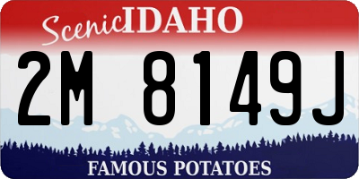 ID license plate 2M8149J