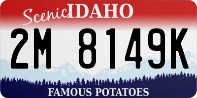 ID license plate 2M8149K