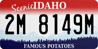ID license plate 2M8149M