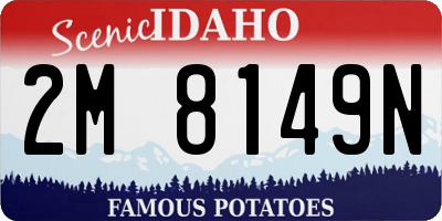 ID license plate 2M8149N