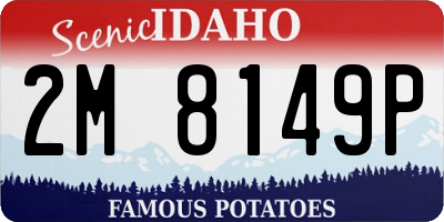 ID license plate 2M8149P