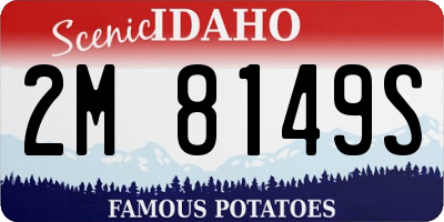 ID license plate 2M8149S