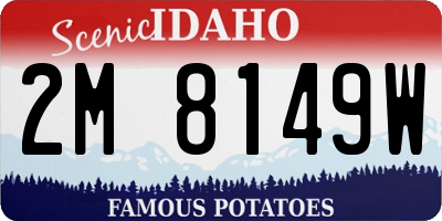 ID license plate 2M8149W