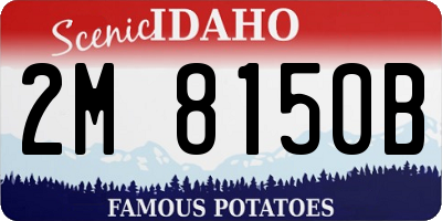 ID license plate 2M8150B