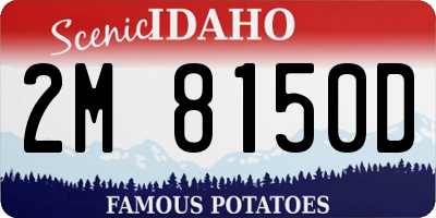 ID license plate 2M8150D