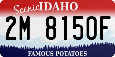 ID license plate 2M8150F